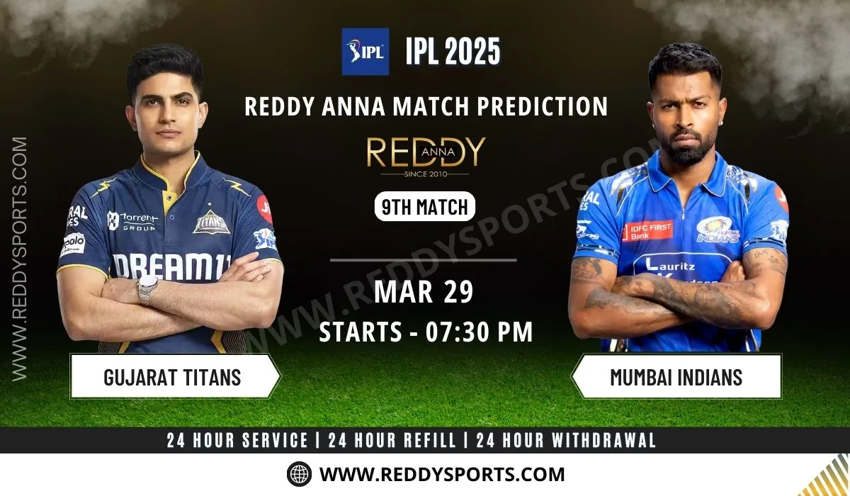 You are currently viewing GT vs MI Match 9 IPL 2025 – Reddy Anna Prediction & Betting Odds